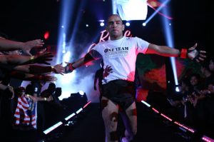 Rene Catalan entering the fighting arena. Photo by ONE Championship.