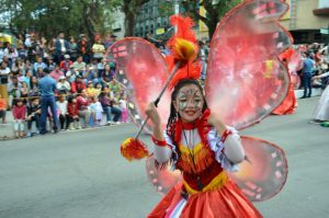 INSPIRED.A student performer dances along Session Road during the opening of Panagbenga 2017 last February 1, 2017.(February 5, 2017) Photo by JOSEPH B. MANZANO.