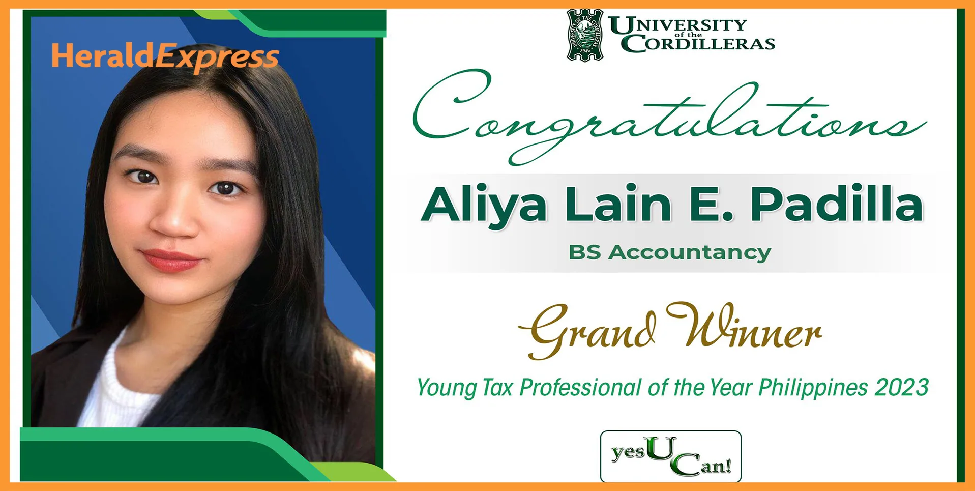 UC student recognized for bagging the Young Tax Professional of the ...